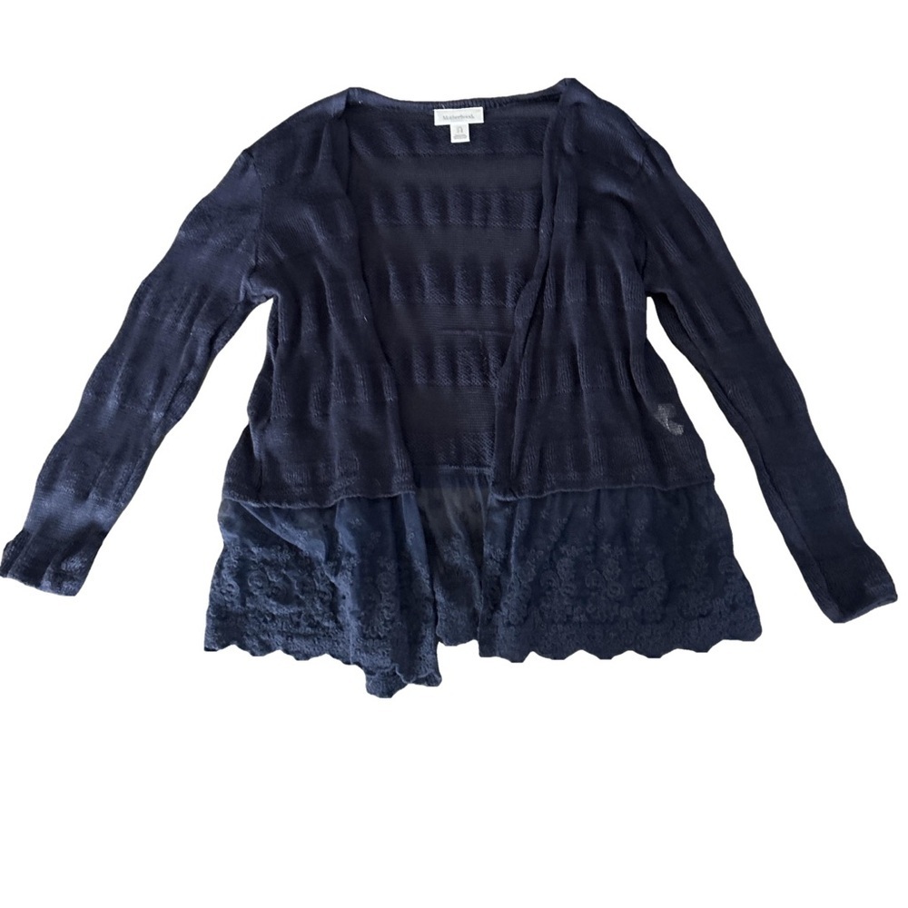 Navy Blue Motherhood Maternity Cardigan Size Large